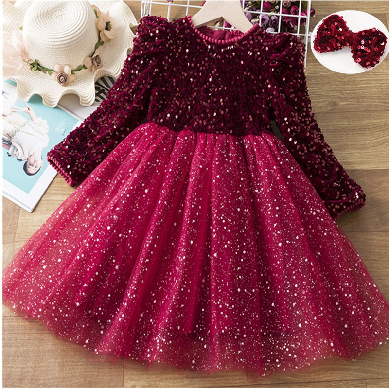 Girls Christmas Dress Knitting Sweater Dress for Girls Winter Dress - Executive-Skincare