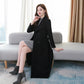 Grey Black Long Wool Coat 2021 New Autumn Winter Woolen Windbreaker - Executive-Skincare