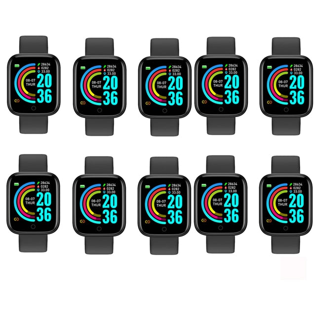 Wholesale 10PC Y68 D20 Smart Watch Male Female Free Shipping Put Photo Heart Rate Waterproof Best Smart watch IWO 13 Y68/D20 Pro - Executive-Skincare