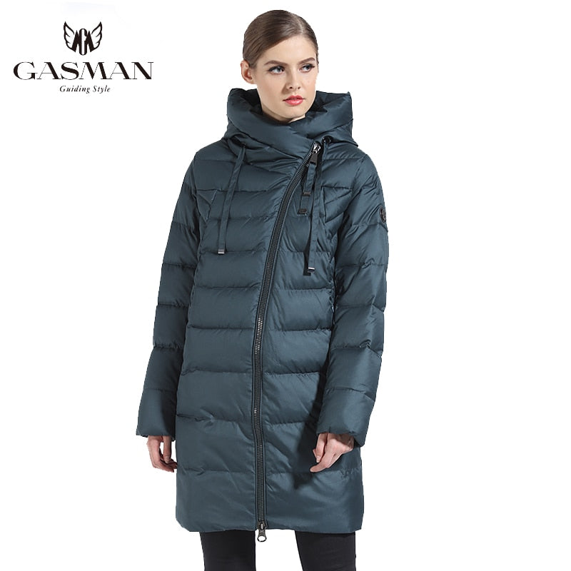 GASMAN 2022 Winter Long Jacket For Women Down Thick Coat Hooded Women Parka Warm Puffer Jacket Female Clothes Outwear 180 - Executive-Skincare