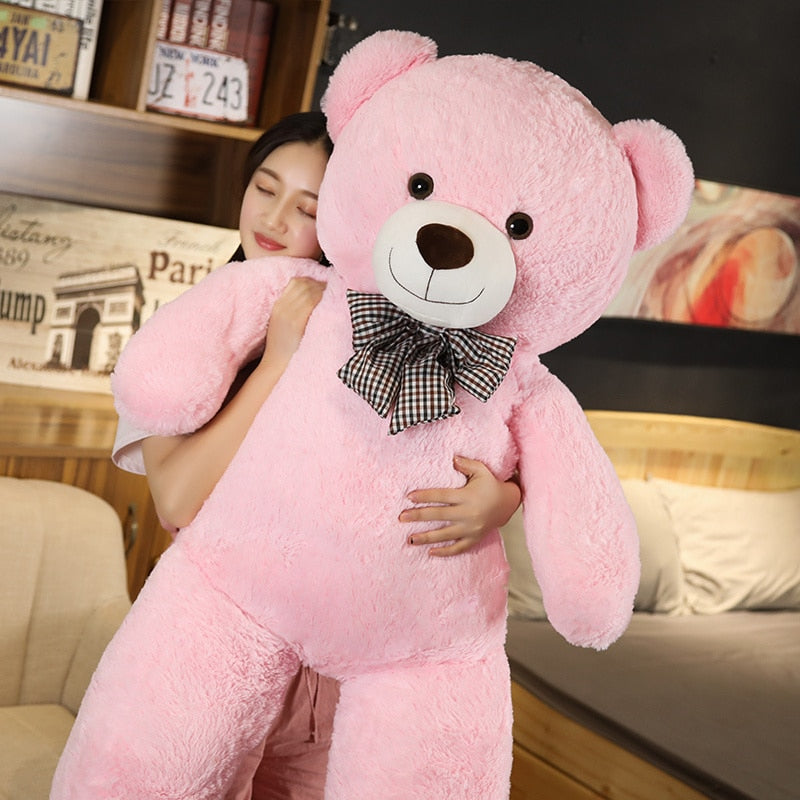 Giant 95/120/140cm Soft Teddy Bear Plush Toys Pink&amp;Brown Bear Super Big Hugging Pillow Animal Cushion Children Birthday Gift - Executive-Skincare