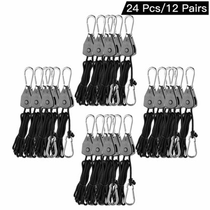 VEVOR 4-98 PCS 6 Feet Long Heavy Duty Adjustable Rope Clip Hanger For