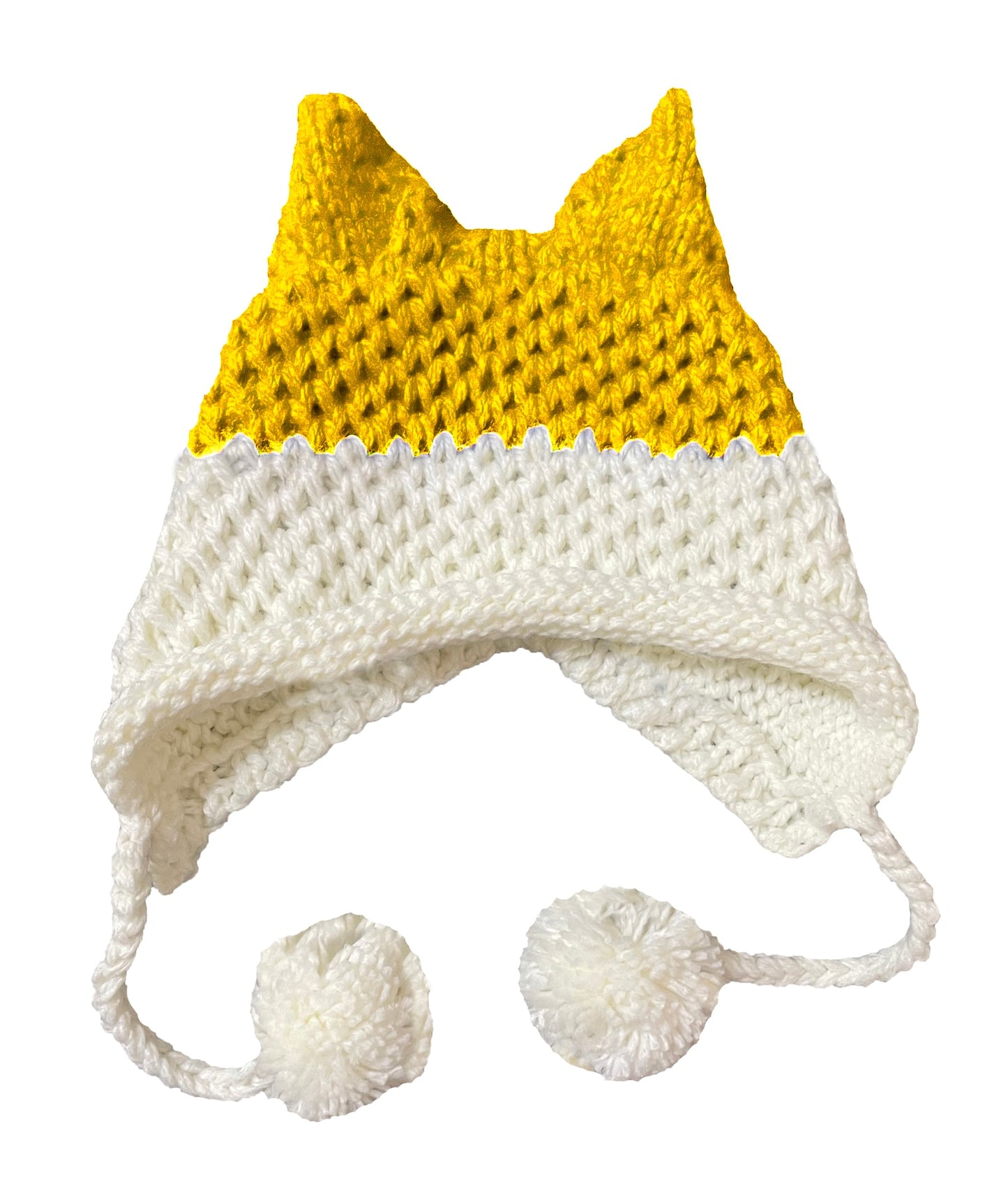 BomHCS Cute Fox Ears Beanie Winter Warm 100% Handmade Knit Hat - Executive-Skincare