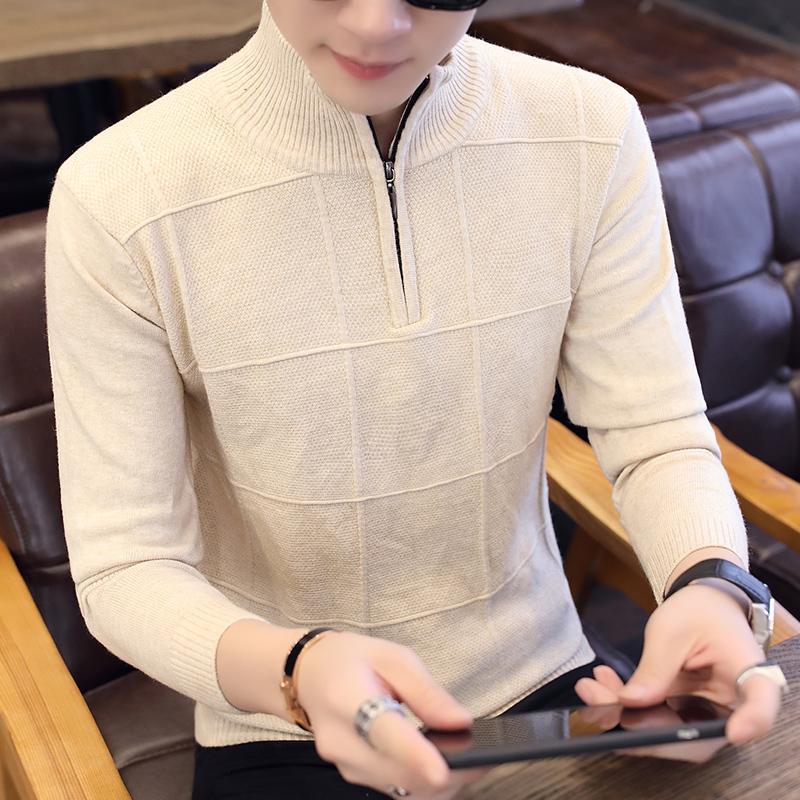 2020 Men&#39;s Sweaters Autumn Winter Warm Cashmere Wool Zipper Pullover Sweaters Man Casual Knitwear Plus Size M-XXXL - Executive-Skincare