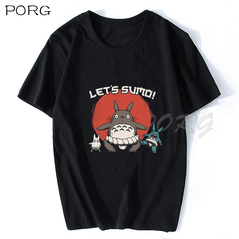 NEIGHBOR&#39;S RAMEN Totoro Kawaii Japanese Anime Shirt Men Anime Spirit Away T Shirt Men/Women Cartoon Summer T-Shirt Droshipping - Executive-Skincare