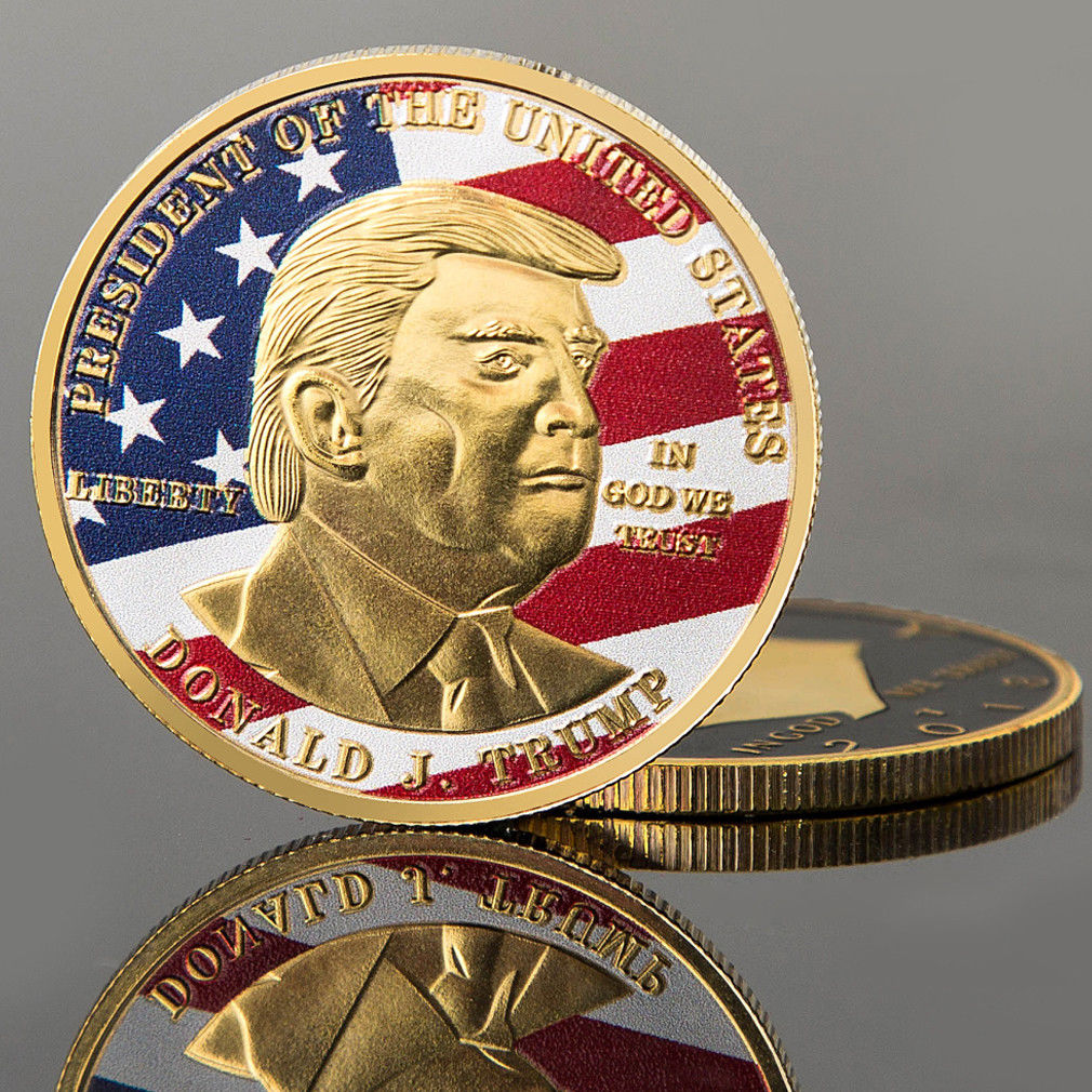 2020 Hot Sale Donald Trump President Historical Coin Gold Silver Plated Bitcoin Collectible Gift Bit Coins Memorabilia - Executive-Skincare