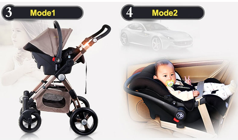 Fast and Free Shipping   Baby Stroller Higher Land-scape Baby Walker  3 in 1 Portable Stroller 2 in 1 Pram on 2020 - Executive-Skincare