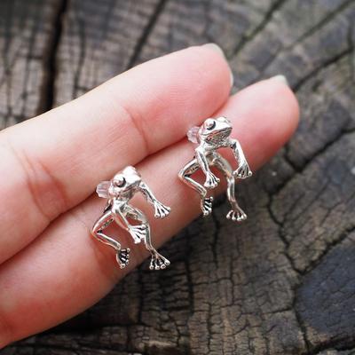 Frog Earrings Childlike Women Earrings Kawaii Frog Earring Animal Party Jewelry for Women - Executive-Skincare