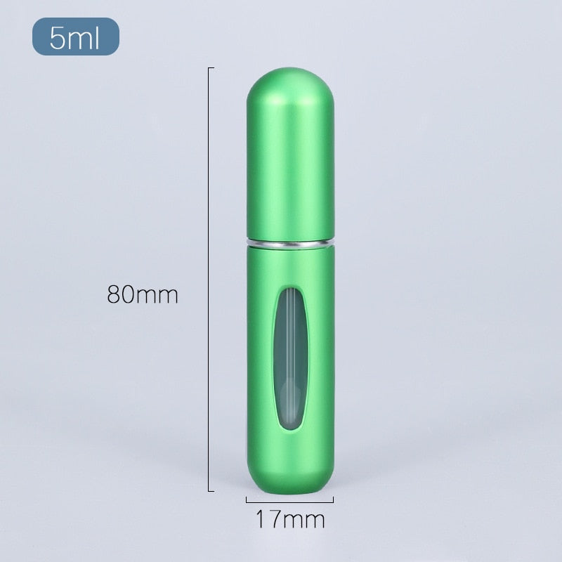 5ml Perfume Atomizer Portable Liquid Container For Cosmetics Mini Aluminum Spray Alcochol Empty Bottle  Refillable For Traveling - Executive-Skincare