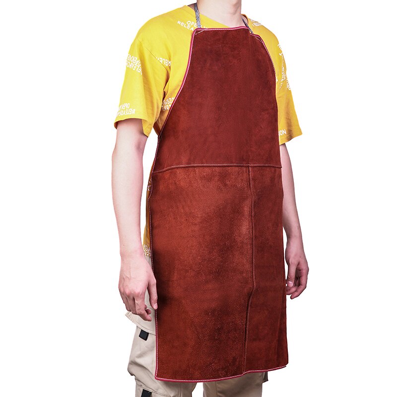 60cm*90cm Welding Apron Welder Heat Insulation Protection Cow Leather Apron Safety Workwear Welding Equipment - Executive-Skincare