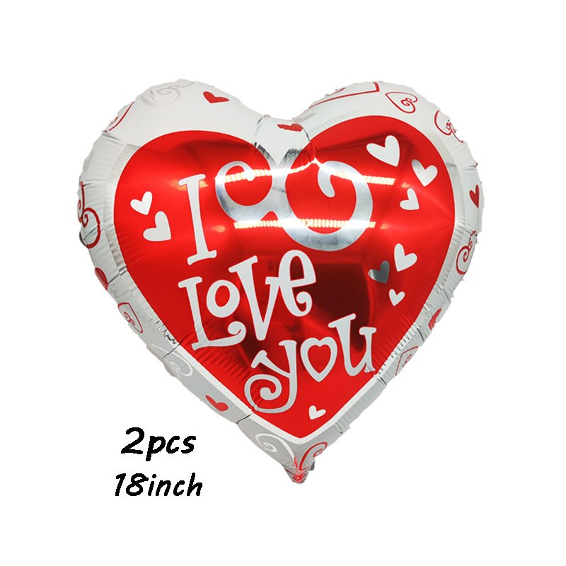 I Love You Kiss Me Lips Love Foil Balloon For Valentines Day Decoration Wedding Anniversary Inflatable Balloon Birthday Gifts - Executive-Skincare