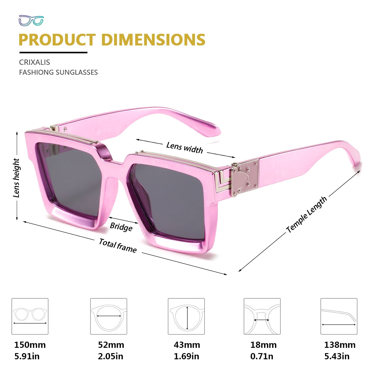 CRIXALIS Fashion Steampunk Sunglasses Women 21 Colors Luxury Brand Square Anti-glare Driving Sun Glasses For Men zonnebril dames - Executive-Skincare