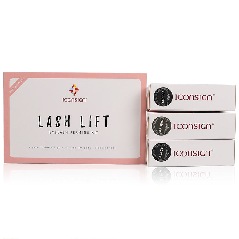 ICONSIGN Upgrade Version Lash Lift Kit and Lash Brow Dye Tint Kit Lifting Eyelash Brow Dye Mascara Eye Makeup Tools Dropshipping - Executive-Skincare