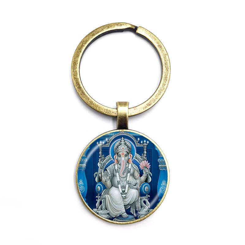 2020 Lord Ganesh Ganesha Necklace God of Wealth Pendant Hindu Elephant Necklace Buddha Meditation Spirit Jewelry Necklace - Executive-Skincare