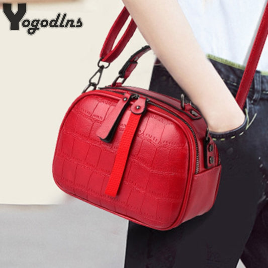 Small PU Leather Crossbody Bags For Women 2022 Hair ball Shoulder Messenger Bag Ladies Small Rivet Handbags Travel Hand Bag - Executive-Skincare