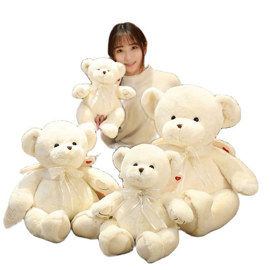 Hot New Quality White Rose Fragrance Angel Bear Plush Toy Soft Stuffed Cartoon Animal Teddy Bear Doll Valentine&#39;s Gift For Girls - Executive-Skincare