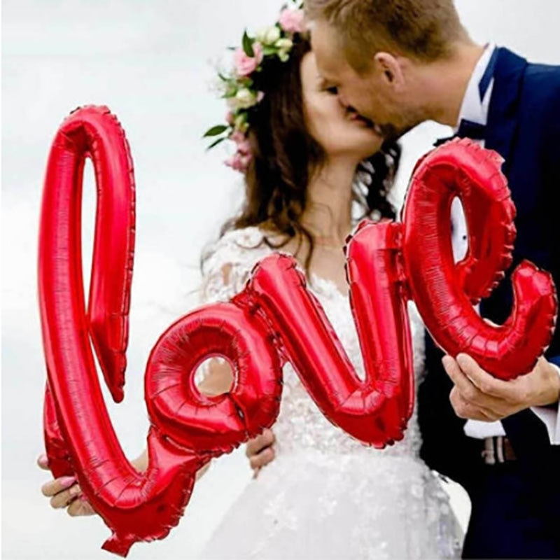 I Love You Kiss Me Lips Love Foil Balloon For Valentines Day Decoration Wedding Anniversary Inflatable Balloon Birthday Gifts - Executive-Skincare