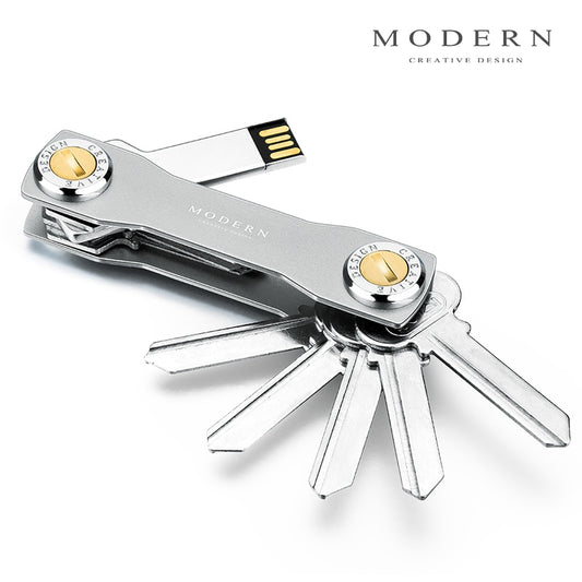 2022 Modern-Brand Aluminum Key  Wallet DIY Keychain EDC Pocket Key Holder Key Organizer - Executive-Skincare