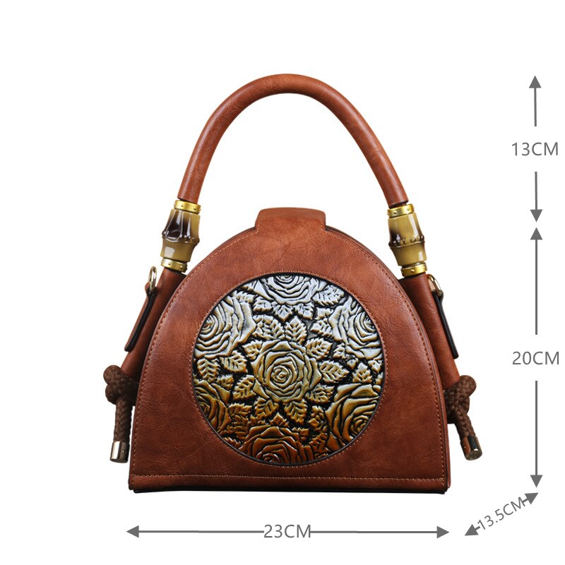 MOTAORA Retro Women Bag Handmade Embossed Handbag For Women High Quality Leather Shoulder Bag Ladies Luxury Vintage Bags Female - Executive-Skincare