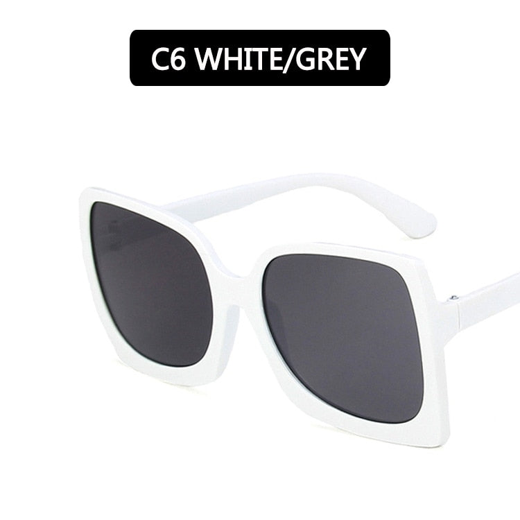 2022 Big Frame Fashion Oversized Sunglasses Women Brand Designer Plastic Female Gradient Sun Glasses gafas de sol mujer UV400 - Executive-Skincare