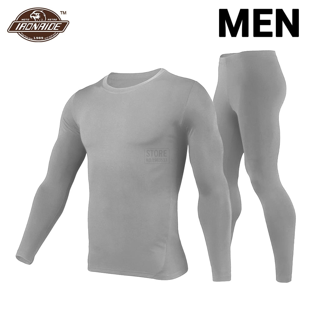 Herobiker Women Fleece Lined Thermal Underwear Set Winter Elastic Motorcycle Skiing Warm Long Johns Shirts &amp; Tops Bottom Suit - Executive-Skincare