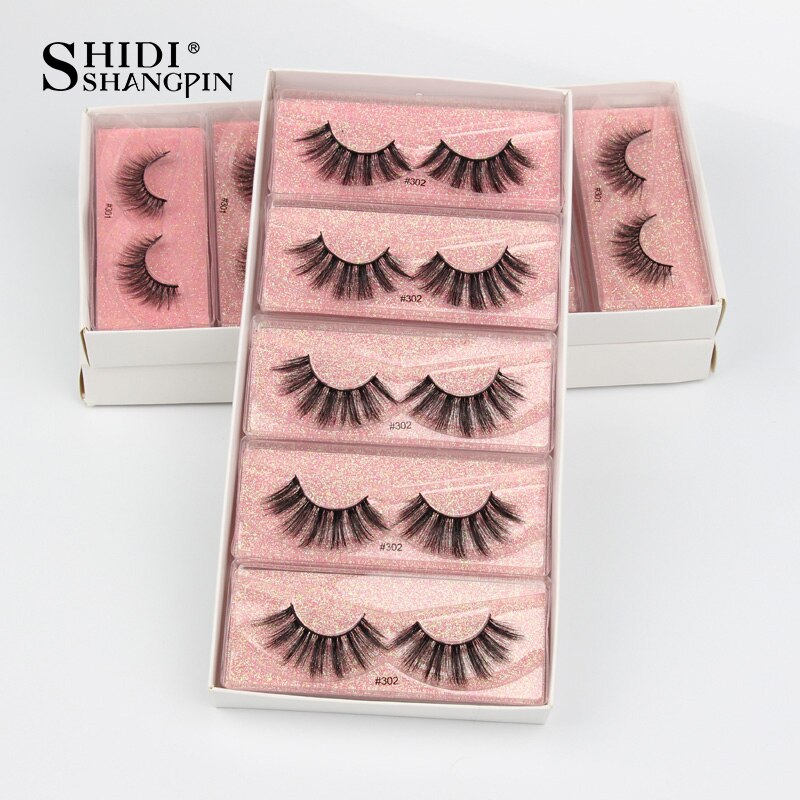 SHIDISHANGPIN Eyelashes 3D Mink Lashes Natural False