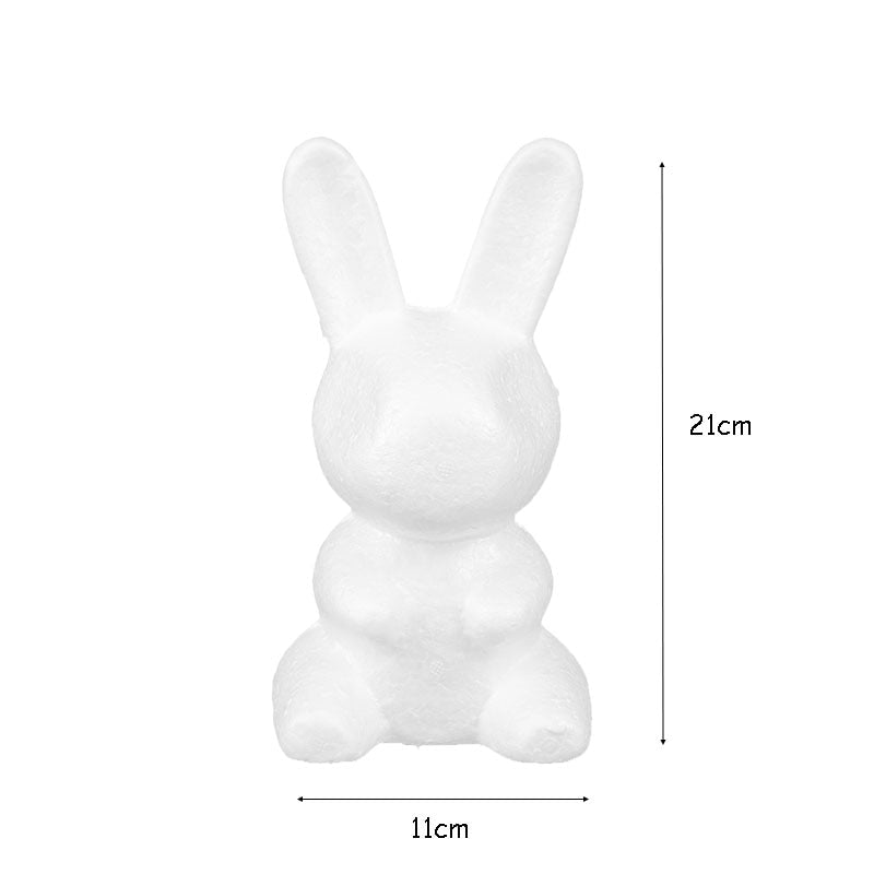 1pc 20cm Polystyrene Foam Teddy Bear Rabbit Mold PE Artificial Rose Flower Wedding Valentine  Day Gift Home Decorations - Executive-Skincare