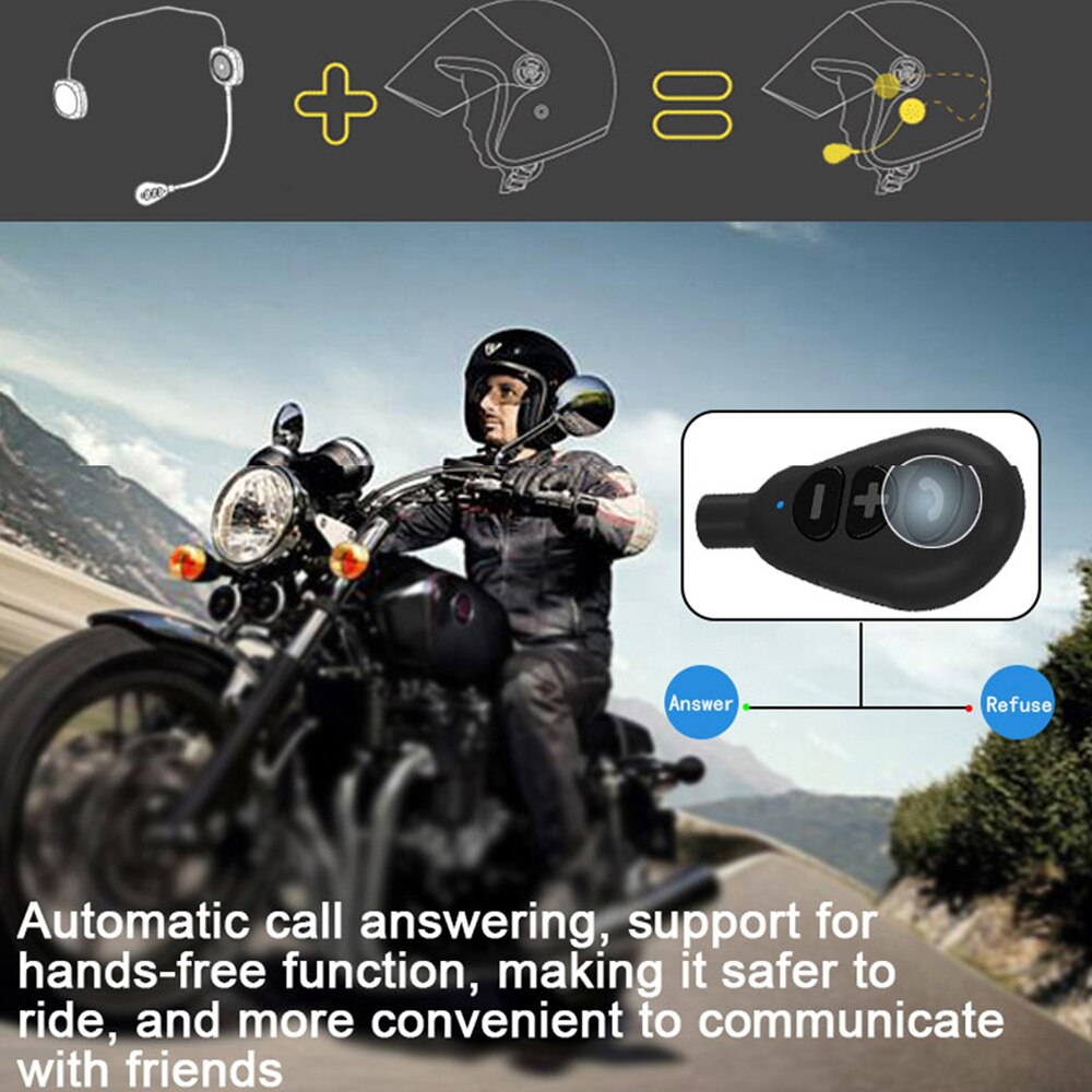 VR Robot Moto Helmet Headset Microphone Motorcycle Earphones Bluetooth V5.0 Handsfree Stereo Headphone For Motobike riding - Executive-Skincare