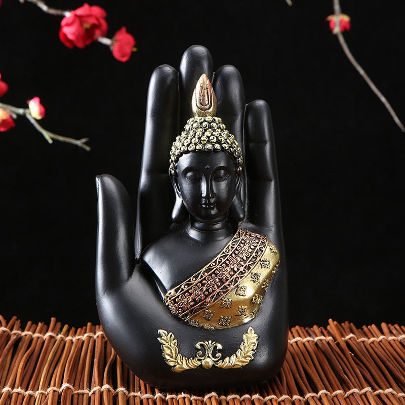 2020 Buda Statue Thailand Buddha Sculpture Green Resin Hand Made Buddhism Hindu Fengshui Figurine Meditation Home Decoration - Executive-Skincare