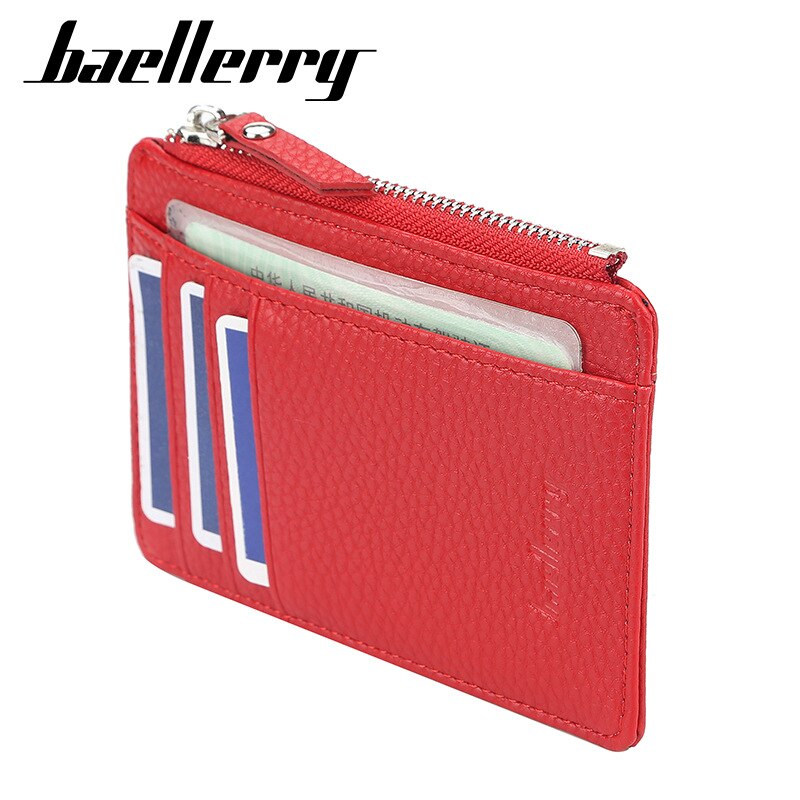 2021 New Mini Women Wallets Card Wallets Name Engraving Zipper PU Leather Top Quality Fashion Female Purse Card Holder Wallet - Executive-Skincare