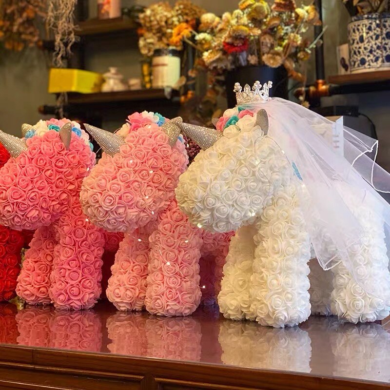 50/100/200 Pieces Artificial Flowers 3CM PE Teddy of Bear Roses Head Wedding Decoration Immortal Blossoms Valentine&#39;s Day Gifts - Executive-Skincare