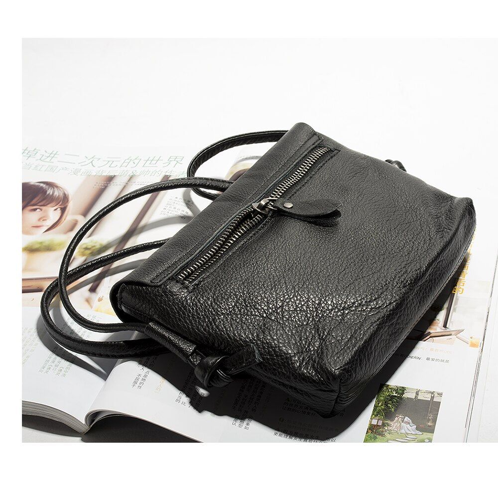 Summer Bag Women Soft Genuine Leather Shoulder Bags High Quality Natural Cowhide Storage Phone Purse Small Messenger Bag Female - Executive-Skincare