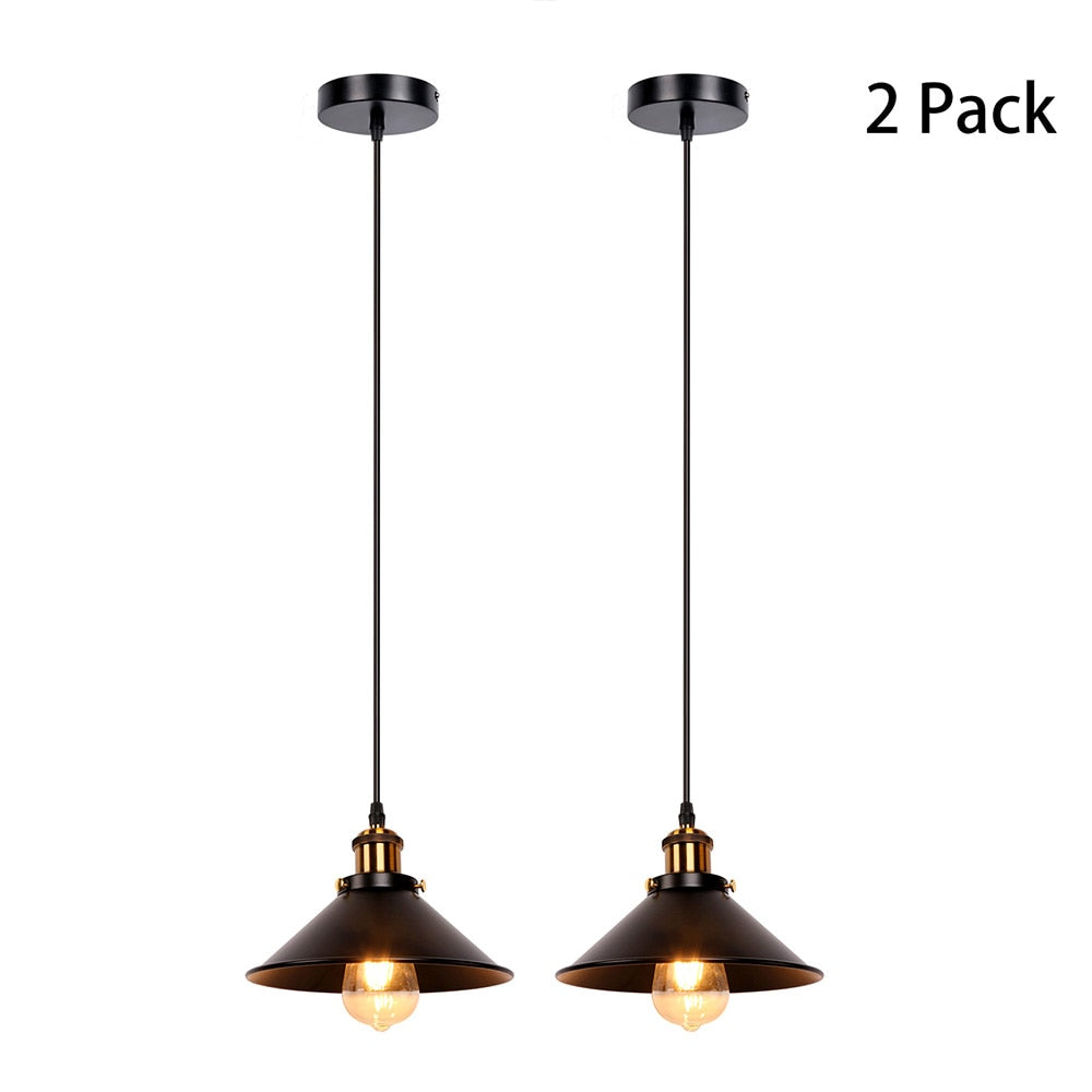 Industrial Retro Iron Interior Decoration LED E27 Pendant Light for Bedroom Kitchen Restaurant Bar Balcony Small Pendant Lamps - Executive-Skincare