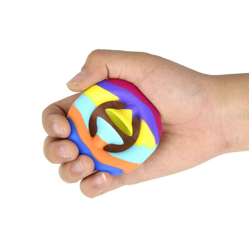 Adult Child Simple Dimple Stress Toys Decompression Pop Hand Grips Anti Stress Finger Hand Grip Stress Reliever Fidget Toy - Executive-Skincare