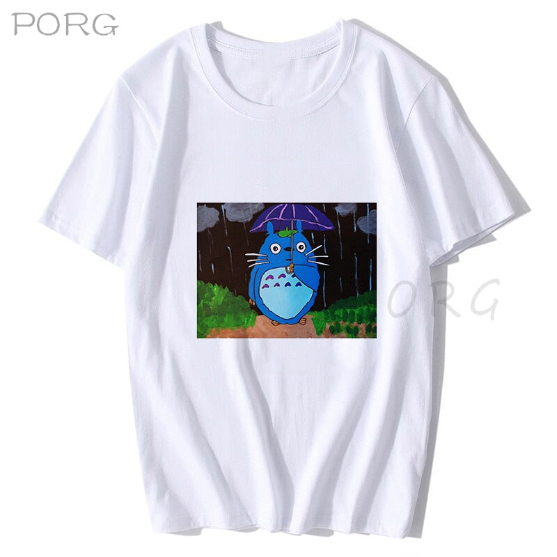 NEIGHBOR&#39;S RAMEN Totoro Kawaii Japanese Anime Shirt Men Anime Spirit Away T Shirt Men/Women Cartoon Summer T-Shirt Droshipping - Executive-Skincare