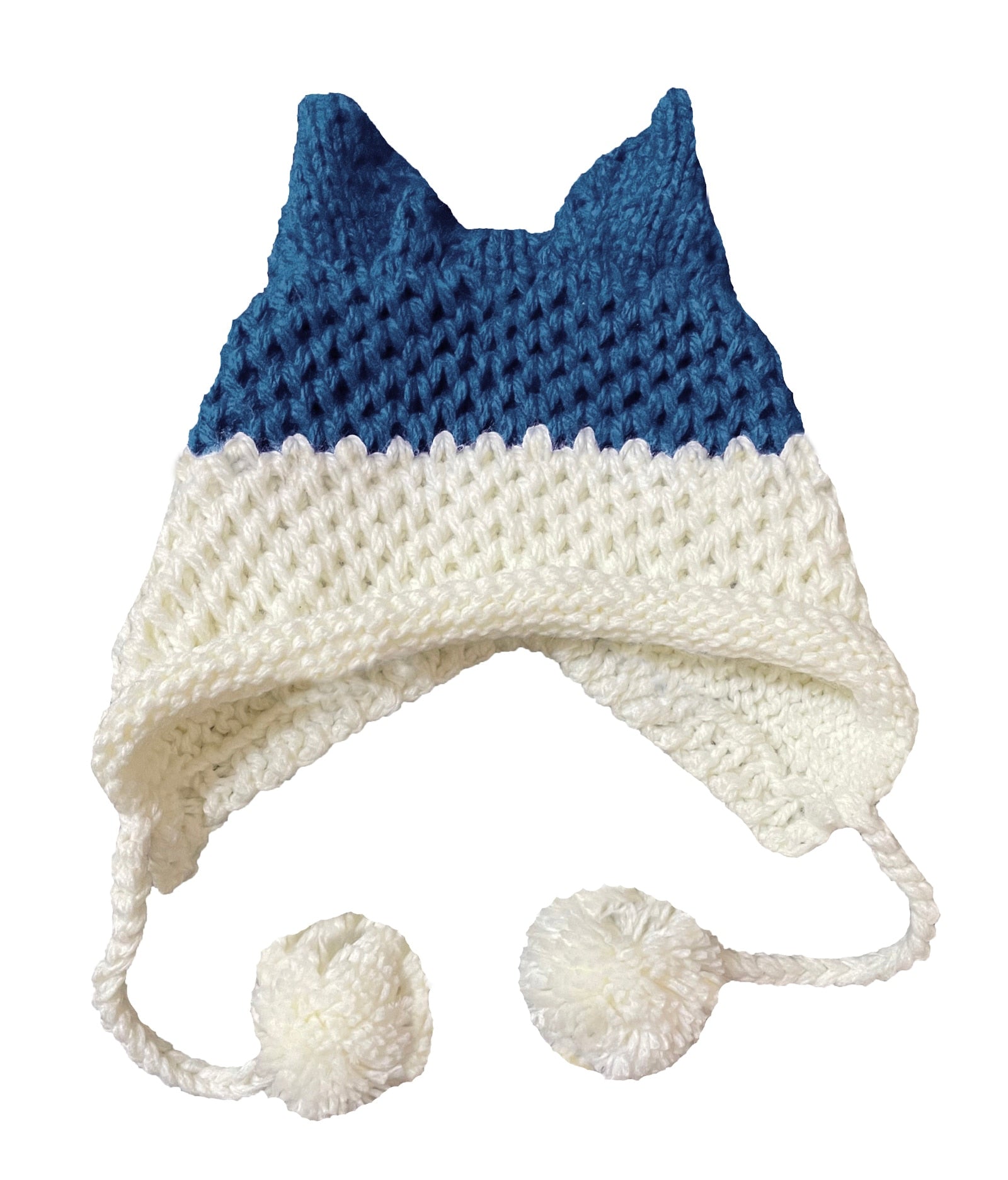 BomHCS Cute Fox Ears Beanie Winter Warm 100% Handmade Knit Hat - Executive-Skincare