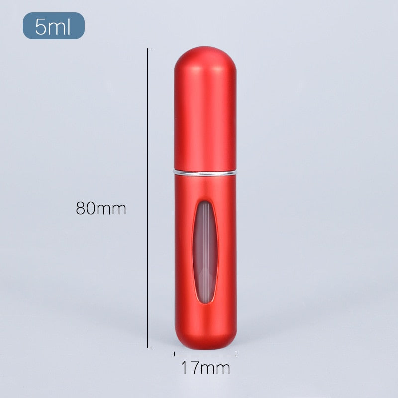 5ml Perfume Atomizer Portable Liquid Container For Cosmetics Mini Aluminum Spray Alcochol Empty Bottle  Refillable For Traveling - Executive-Skincare