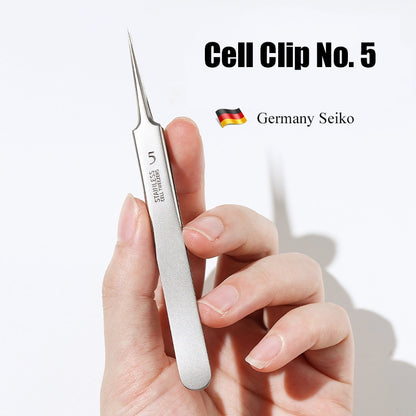 German Ultra-fine No. 5 Cell Pimples  Blackhead Clip Tweezers Beauty Salon Special Scraping &amp; Closing Artifact Acne Needle Tool - Executive-Skincare