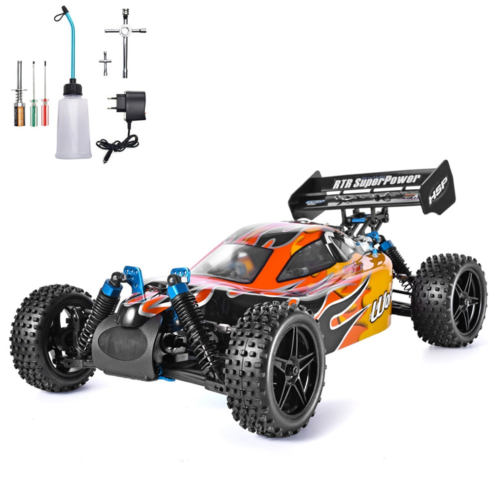 HSP RC Car 1:10 Scale 4wd Two Speed Off Road Buggy Nitro Gas Power Remote Control Car 94106 Warhead High Speed Hobby Toys - Executive-Skincare