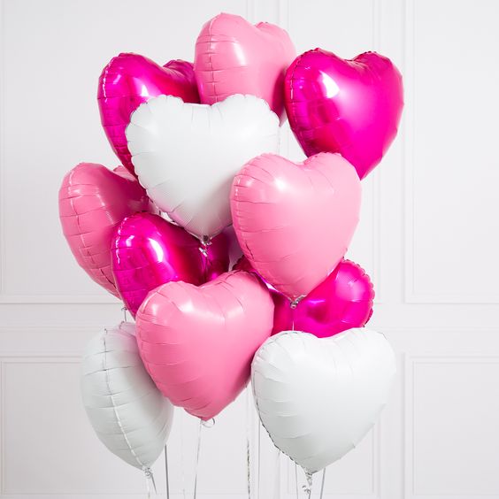 10pcs 18inch Rose Gold Red Pink Love Foil Heart Helium Balloons Wedding Birthday Party Balloons Valentine's Day - Executive-Skincare