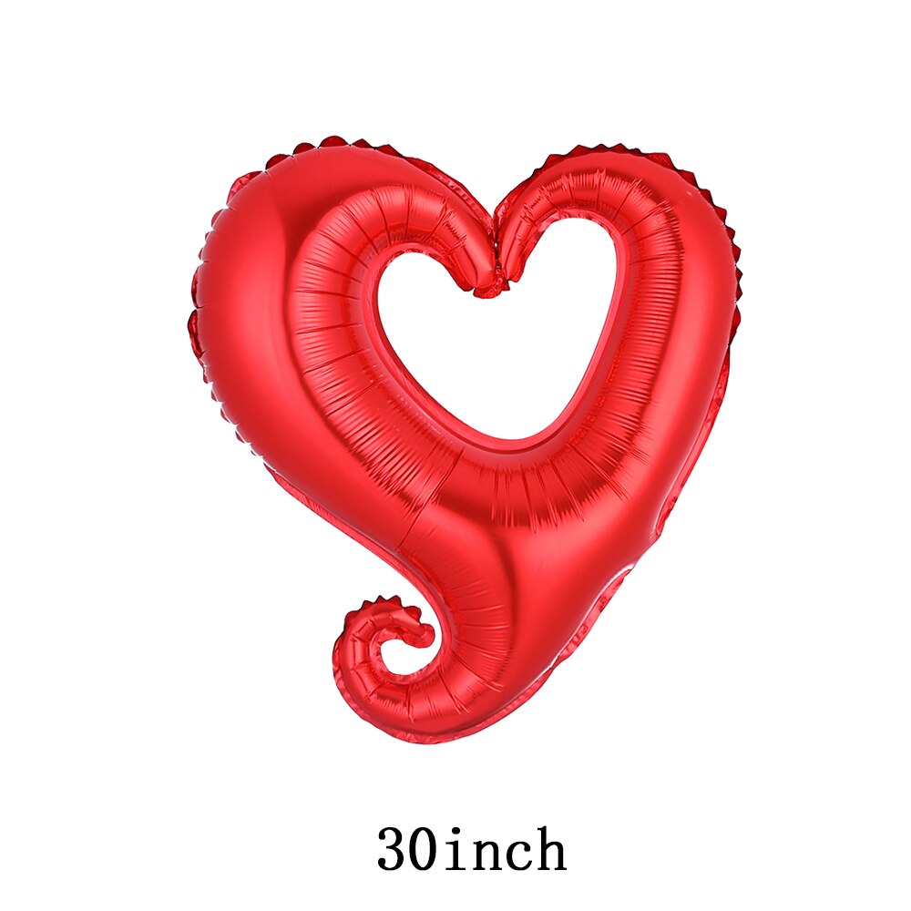 Large Red Lips Double Bear Hug Heart Balloons Foil I Love You Wedding Valentine&#39;s Day Marriage Event Party Balloon Decoration - Executive-Skincare