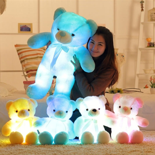 32-75CM Luminous Creative Light Up LED Teddy Bear Stuffed Animal Plush Toy Colorful Glowing Teddy Bear Christmas Gift for Kid - Executive-Skincare