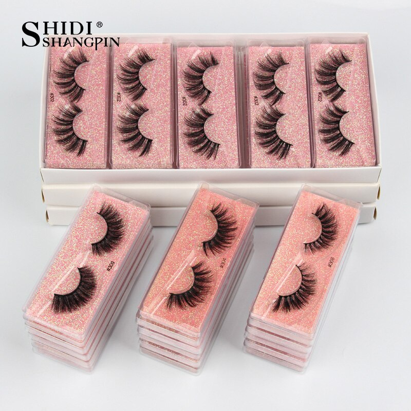 SHIDISHANGPIN Eyelashes 3D Mink Lashes Natural False