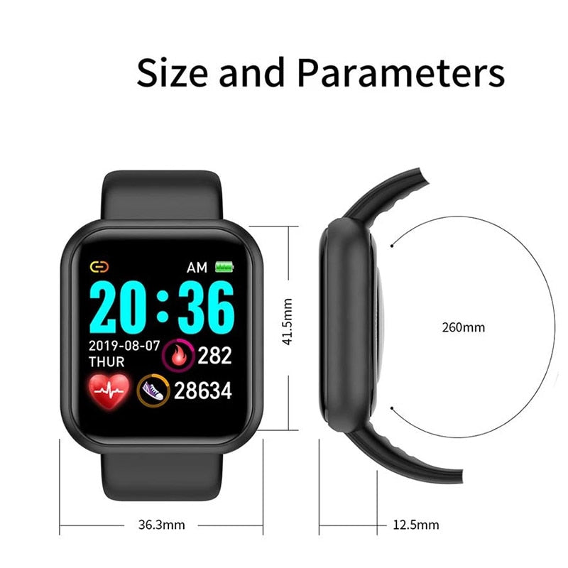 Smart Watch Women Men Kids Wristwatch Heart Rate Sports Smartwatches Electronic Clock Fitness Monitor Men Gift Reloj inteligente - Executive-Skincare