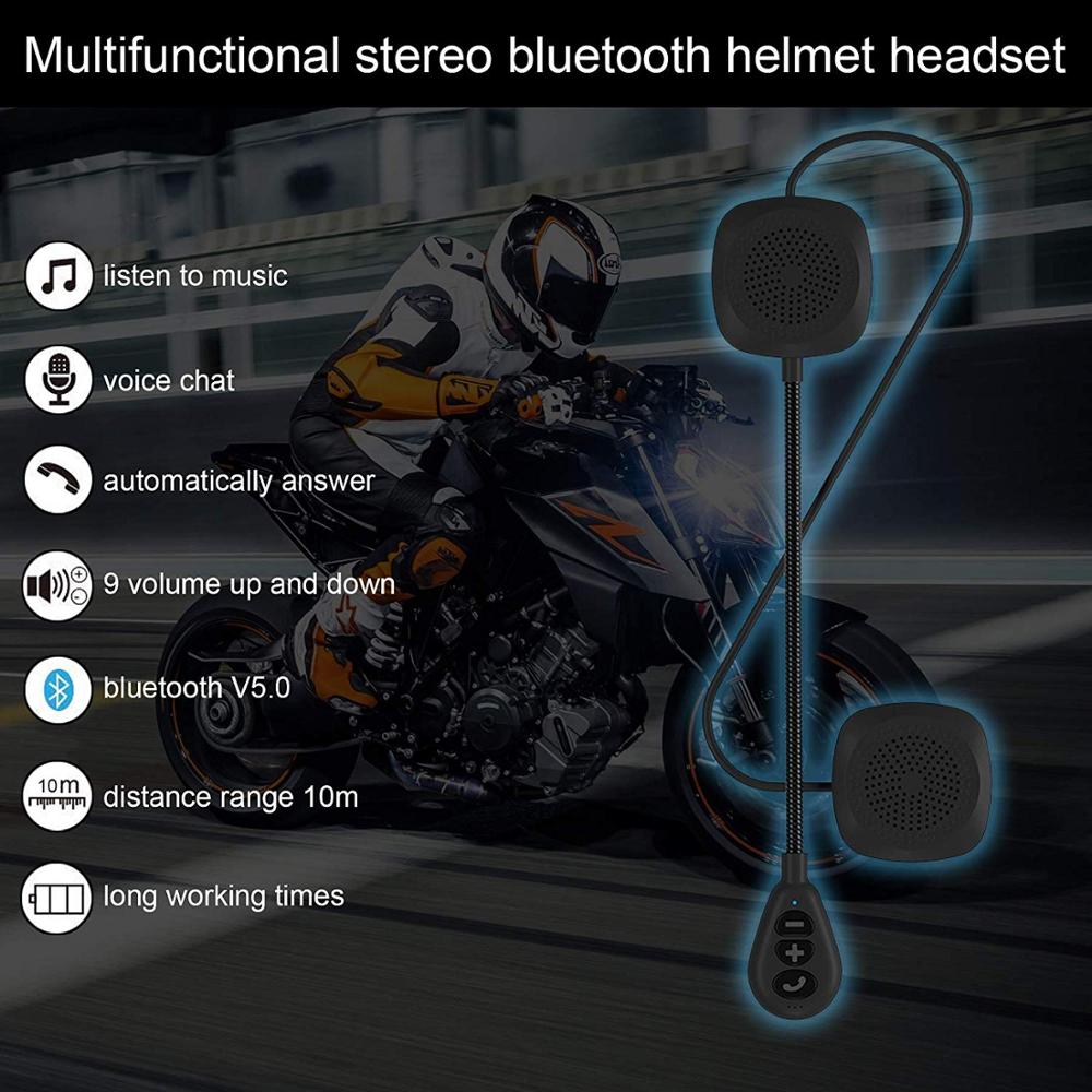 VR Robot Moto Helmet Headset Microphone Motorcycle Earphones Bluetooth V5.0 Handsfree Stereo Headphone For Motobike riding - Executive-Skincare