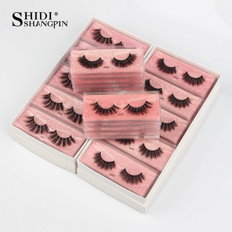 SHIDISHANGPIN Eyelashes 3D Mink Lashes Natural False