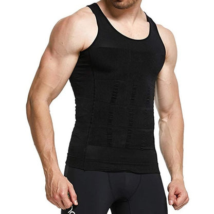 Men's Slimming Shaper Posture Vest Male Corrector Compression Body Building Fat Burn Chest Tummy Corset - Executive Quality Store