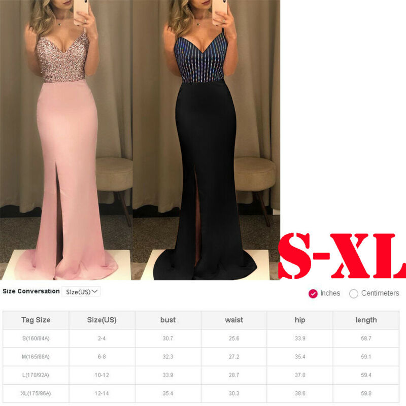 New Women Sexy Formal Sleeveless V-neck Long Dress Summer Ladies Fashion Bridesmaid Prom Ball Gown Dresses - Executive-Skincare