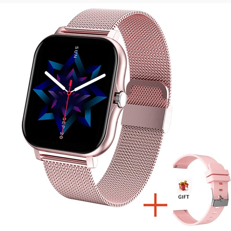 2022 New Women Smart watch Men 1.69&quot; Color Screen Full touch Fitness Tracker Bluetooth Call Smart Clock Ladies Smart Watch Women - Executive-Skincare