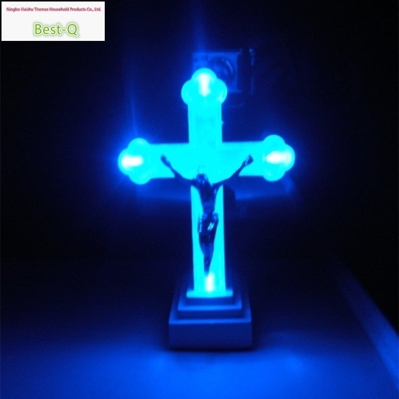 European Home Furnishing church sanctuary lamp night light cross Jesus suffering ornaments gifts jewelry Icon - Executive-Skincare